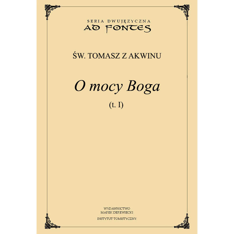 O mocy Boga t. I-V komplet