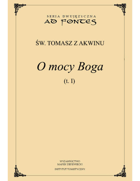 O mocy Boga t. I-V komplet
