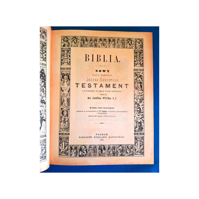 Biblia Nowy Testament ks. Jakób Wujek