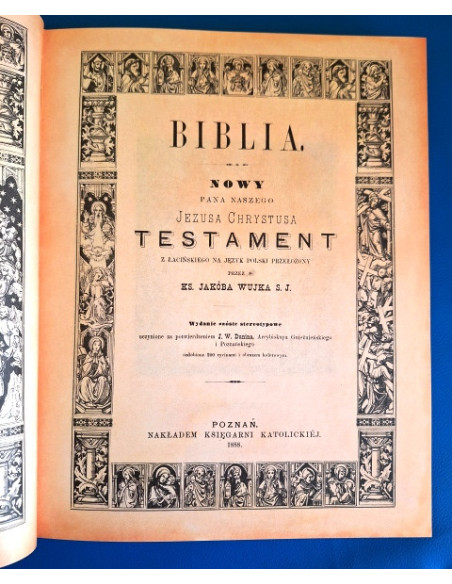 Biblia Nowy Testament ks. Jakób Wujek